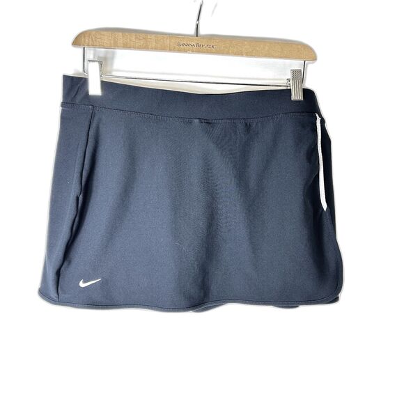 Nike Dry- Fit Navy Performance Wicking Midrise Tennis Skort Size L - Picture 3 of 13